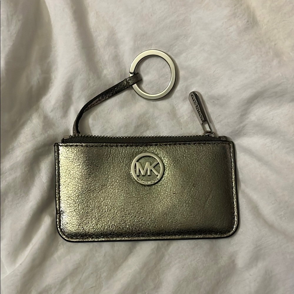Michael Kors Metallic Keychain Coin Wallet